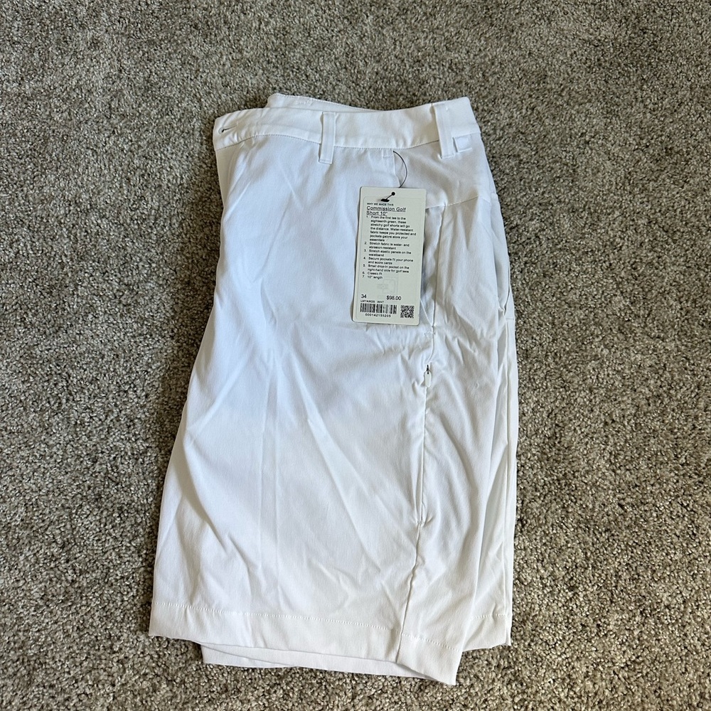 Brand new men’s Lululemon 10 seam golf shorts
